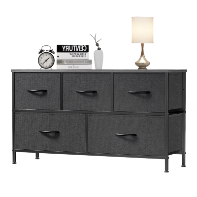 EDX 5 Drawer Dresser, Wide Chest Of Drawers Nightstand Storage Tower